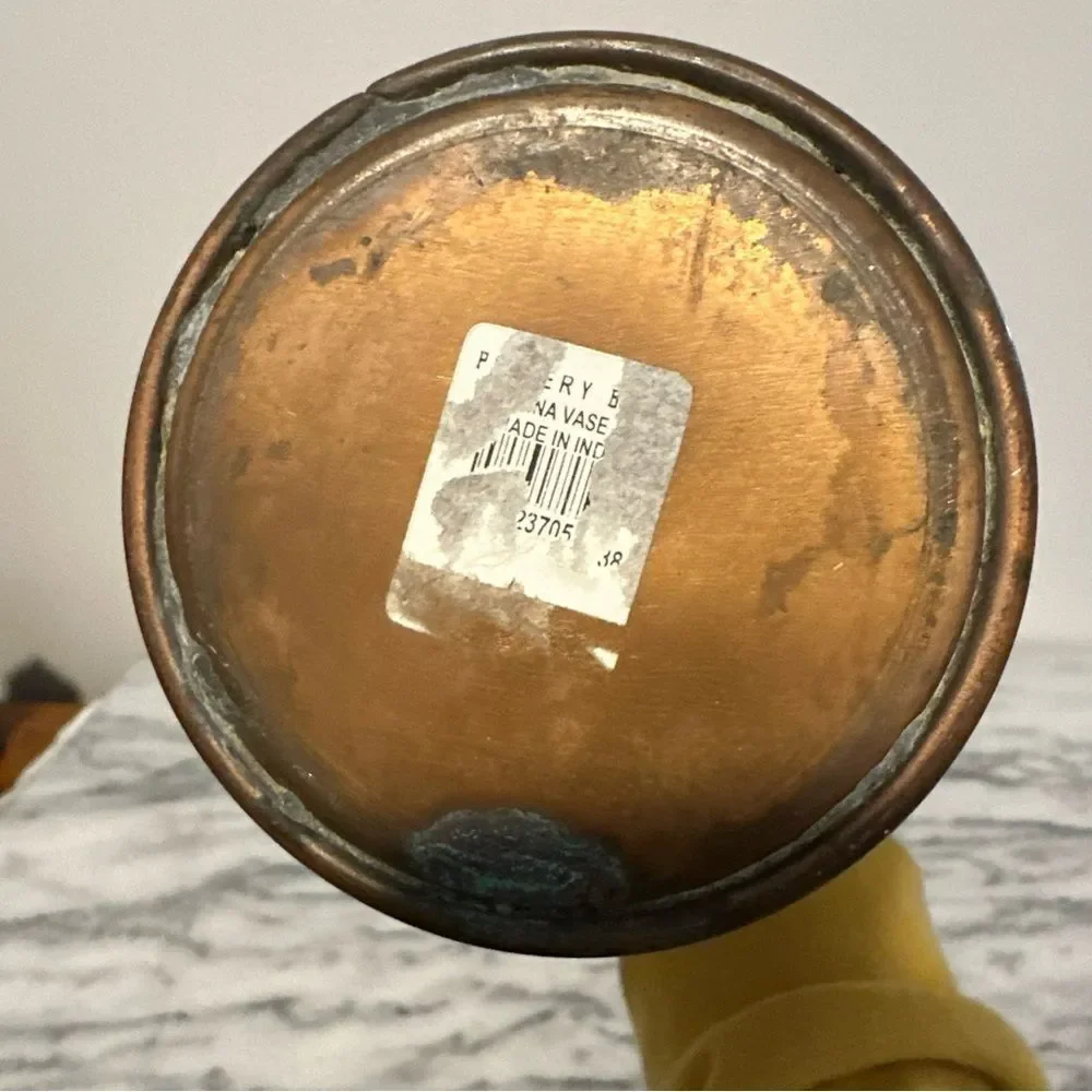 Rare Pottery Barn Copper flower vase